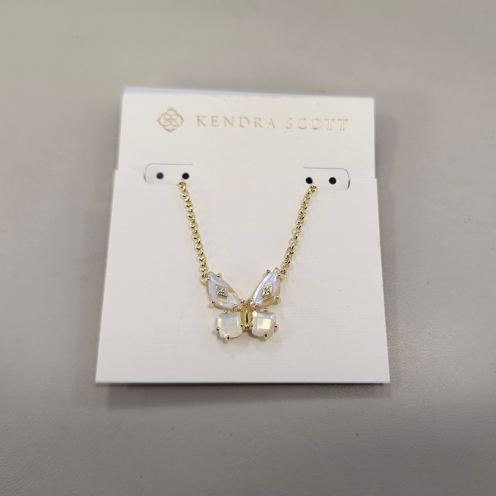 NWT Kendra Scott Gold Bianca Butterfly Necklace